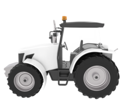 Big tractor isolated on background. 3d rendering - illustration png