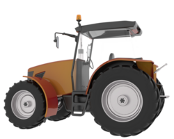 Big tractor isolated on background. 3d rendering - illustration png