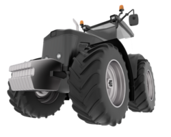 Big tractor isolated on background. 3d rendering - illustration png