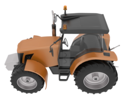 Big tractor isolated on background. 3d rendering - illustration png