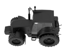 Big tractor isolated on background. 3d rendering - illustration png