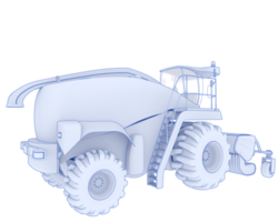 Harvester isolated on background. 3d rendering - illustration png