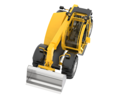 Versatile excavator isolated on background. 3d rendering - illustration png