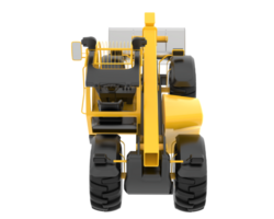 Versatile excavator isolated on background. 3d rendering - illustration png