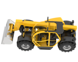 Versatile excavator isolated on background. 3d rendering - illustration png