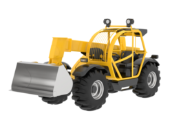 Versatile excavator isolated on background. 3d rendering - illustration png