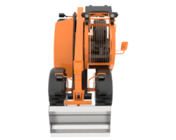 Versatile excavator isolated on background. 3d rendering - illustration png