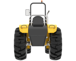 Large tractor isolated on background. 3d rendering - illustration png