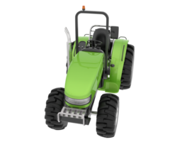 stor traktor isolerat på bakgrund. 3d tolkning - illustration png