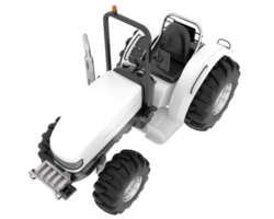 Large tractor isolated on background. 3d rendering - illustration png