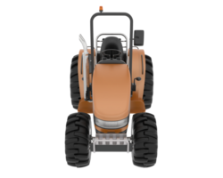 Large tractor isolated on background. 3d rendering - illustration png