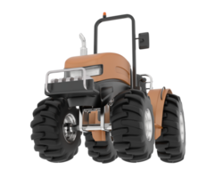 Large tractor isolated on background. 3d rendering - illustration png