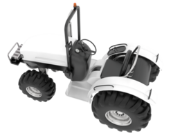 Large tractor isolated on background. 3d rendering - illustration png