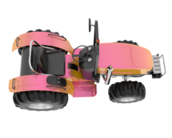 Large tractor isolated on background. 3d rendering - illustration png