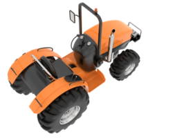 stor traktor isolerat på bakgrund. 3d tolkning - illustration png