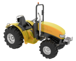 grande tractor aislado en antecedentes. 3d representación - ilustración png