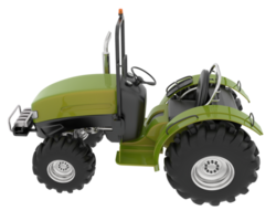 Large tractor isolated on background. 3d rendering - illustration png