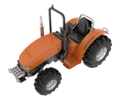 Large tractor isolated on background. 3d rendering - illustration png