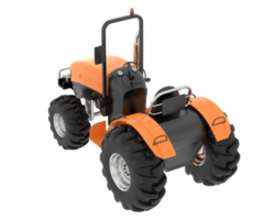 Large tractor isolated on background. 3d rendering - illustration png