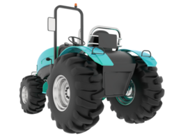 Large tractor isolated on background. 3d rendering - illustration png