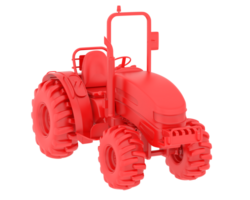 Large tractor isolated on background. 3d rendering - illustration png