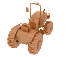 stor traktor isolerat på bakgrund. 3d tolkning - illustration png