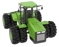 Large tractor isolated on background. 3d rendering - illustration png