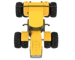 Large tractor isolated on background. 3d rendering - illustration png