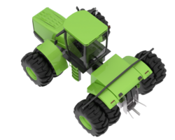 grand tracteur isolé sur Contexte. 3d le rendu - illustration png