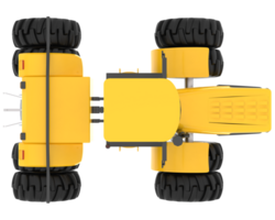 Large tractor isolated on background. 3d rendering - illustration png