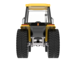 Large tractor isolated on background. 3d rendering - illustration png