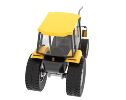 medio agricultura tractor aislado en antecedentes. 3d representación - ilustración png