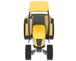 Medium farming tractor isolated on background. 3d rendering - illustration png