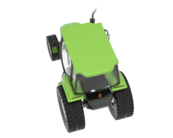 Medium farming tractor isolated on background. 3d rendering - illustration png