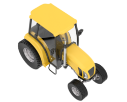 medium jordbruk traktor isolerat på bakgrund. 3d tolkning - illustration png