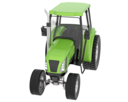 medio agricultura tractor aislado en antecedentes. 3d representación - ilustración png