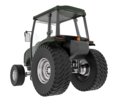 Medium farming tractor isolated on background. 3d rendering - illustration png