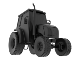 Medium farming tractor isolated on background. 3d rendering - illustration png