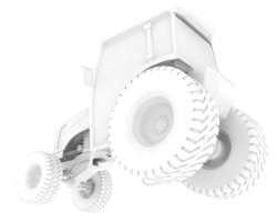 medium jordbruk traktor isolerat på bakgrund. 3d tolkning - illustration png