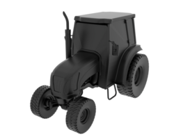 medium jordbruk traktor isolerat på bakgrund. 3d tolkning - illustration png