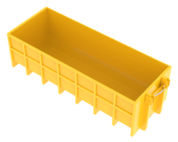 Industrial disposal container isolated on background. 3d rendering - illustration png