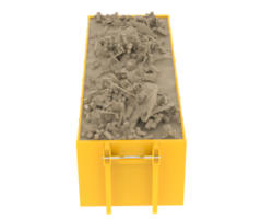 Industrial disposal container isolated on background. 3d rendering - illustration png