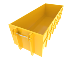 Industrial disposal container isolated on background. 3d rendering - illustration png