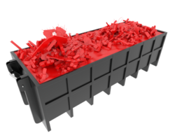 industriale disposizione contenitore isolato su sfondo. 3d interpretazione - illustrazione png