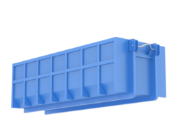 Industrial disposal container isolated on background. 3d rendering - illustration png