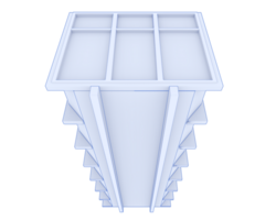 industriale disposizione contenitore isolato su sfondo. 3d interpretazione - illustrazione png