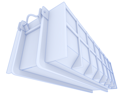 Industrial disposal container isolated on background. 3d rendering - illustration png
