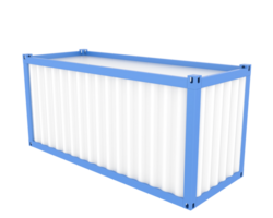 Container isoliert auf Hintergrund. 3d Rendern - - Illustration png