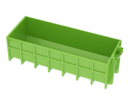 Industrial disposal container isolated on background. 3d rendering - illustration png