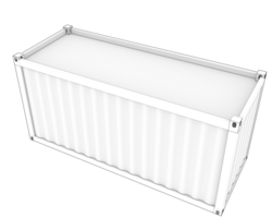 Container isoliert auf Hintergrund. 3d Rendern - - Illustration png